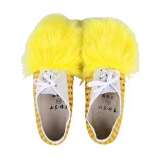 舞狮鞋舞狮醒狮专用鞋子仿羊毛醒狮鞋南狮鞋狮鞋狮子鞋用品道具