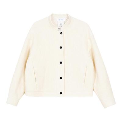 kleeklee环保棉羊毛针织呢短外套