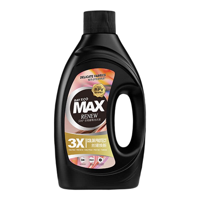 【家庭囤货】MAX贝纯洗衣液3X生物酵素香氛洗衣液持久留香家用