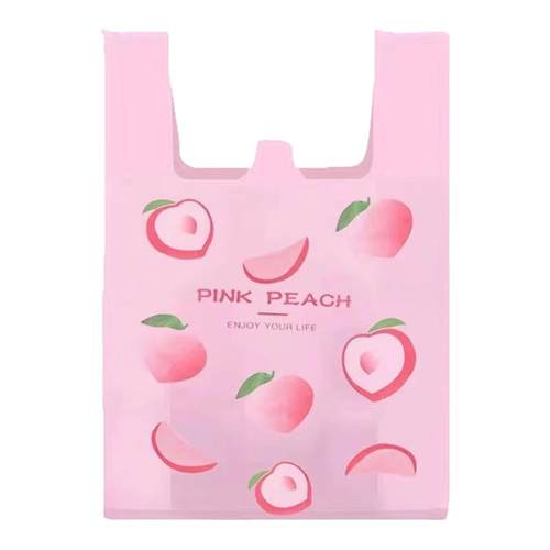 卡通网红打包外卖袋水果手提塑料包装袋食品零食礼品背心袋子