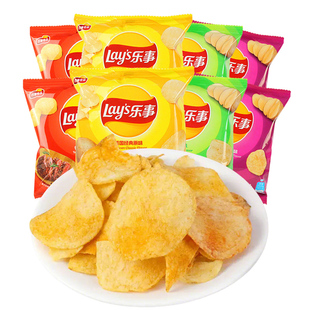 乐事薯片原切12g*30包原味黄瓜红烩味混合休闲食品膨化零食小吃