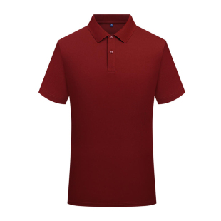 安哥拉红高端polo衫定制工作服t恤印Logo夏企业团体4S店短袖工装