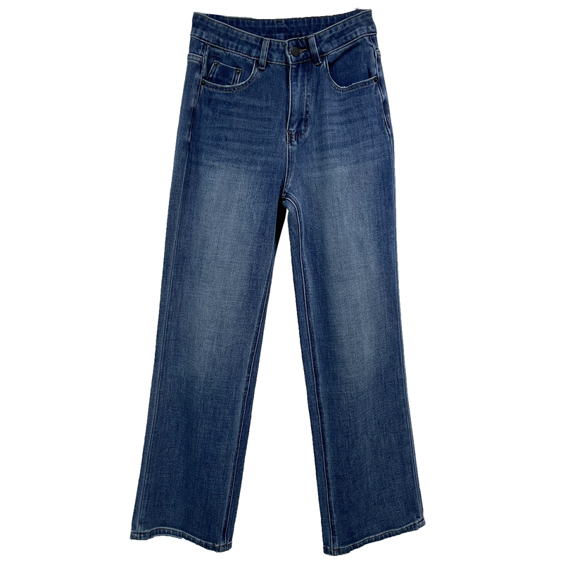 巨显瘦筷子裤！四面弹高腰显瘦窄版直筒牛仔裤女秋季裤子春秋长裤