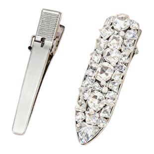 满钻水晶无痕发夹女2025新款高级感刘海夹侧边压发卡鸭嘴夹子头饰