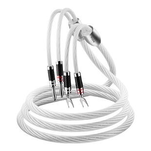 丹麦同顿 7N单晶铜镀银主音箱喇叭线 功放音响连接线镀铑碳纤降噪