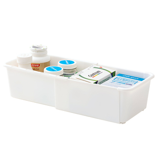 家用药盒便携式可伸缩药品分装盒一周七天桌面抽屉药物整理收纳盒