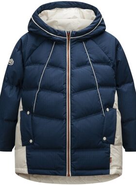 李维斯儿童装男童抗寒加厚羽绒服2025冬季新款大小童防风外套冬装
