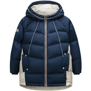 李维斯儿童装男童抗寒加厚羽绒服2025冬季新款大小童防风外套冬装