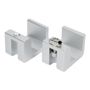 实验室气路气管支架铝合金管夹铝型材配件固定管卡导轨1/4 6mm