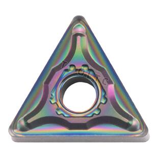 数控刀片三角形外圆车刀七彩超硬淬火钢不锈钢钛合金刀头TNMG1604