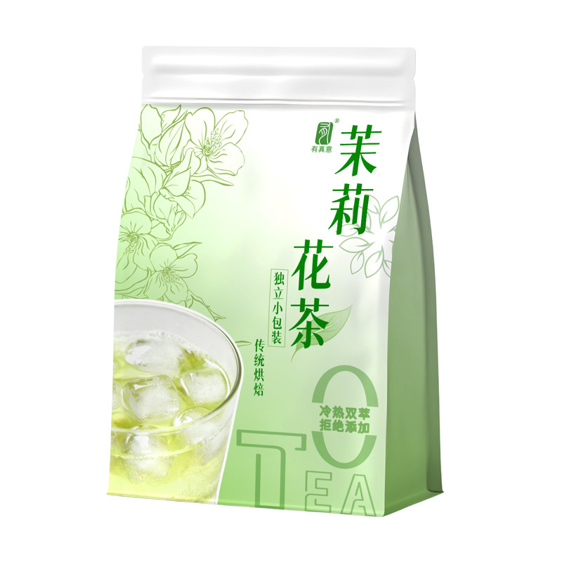 冷泡茉莉花茶包0糖低卡浓香绿茶