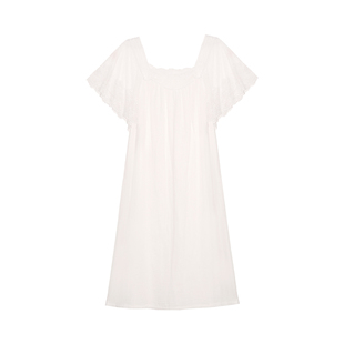 CABRIDA【晨露】法式浪漫蕾丝双层芙罗拉睡衣家居裙Q201C1