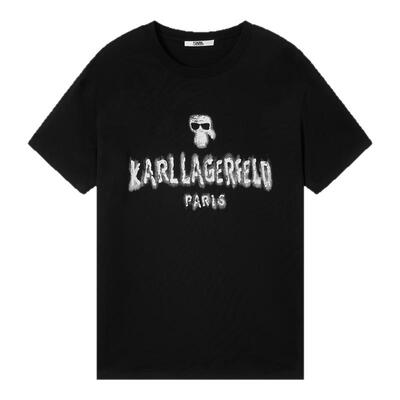 【棉100%】KARL LAGERFELD商务休闲高智男士短袖T恤老佛爷男装