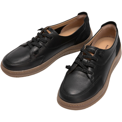 暇步士女真皮休闲百搭通勤一脚蹬