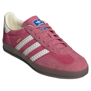 阿迪达斯德训鞋男女adidas三叶草Gazelle复古运动板鞋蓝色 JI2061