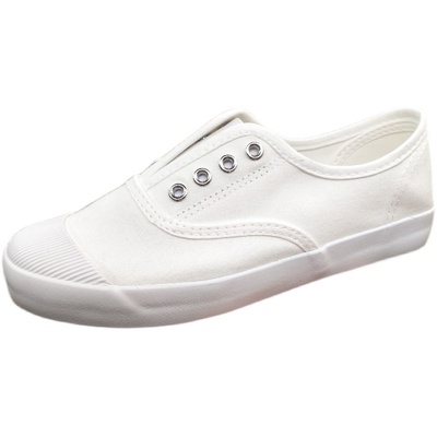 蓓尔一脚蹬春夏懒人帆布鞋情侣鞋