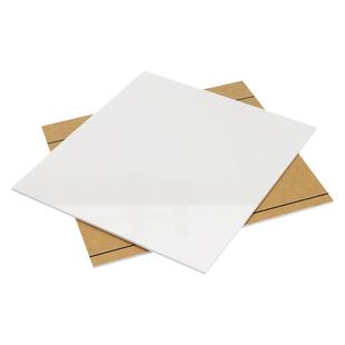 白色磨砂亚克力板瓷白哑光色反光板不透光镜面板激光切割定制