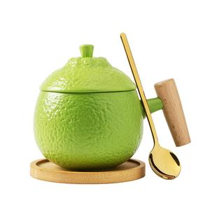 陶瓷水杯高颜值家用早餐咖啡杯子女可爱大容量喝水马克杯伴手礼物