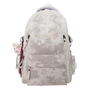 稻草人新款书包初中高中小学生背包大容量旅行双肩包轻便耐磨女男