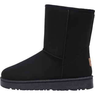 回力官方旗舰店雪地靴女款冬季加绒保暖棉鞋中筒靴女2025新款秋冬