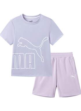 PUMA彪马童装短袖套装速干运动服