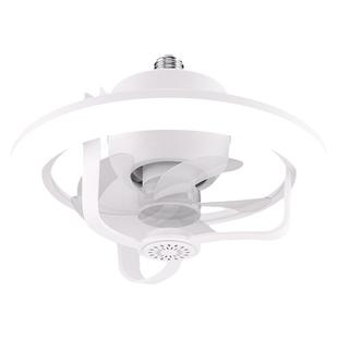 360度旋转摇头E27螺头香薰卧室简亮吊扇灯三色调光LED遥控风扇灯