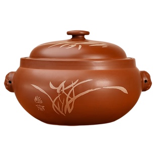 云南建水紫陶汽锅鸡专用蒸锅煲汤陶瓷家用无水蒸汽锅饭店商用炖锅