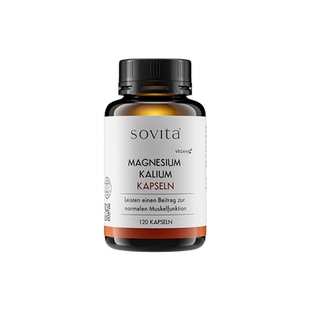 Sovita德国柠檬酸钾元素钾镁补充剂非柠檬酸镁氧化镁生酮镁钾胶囊