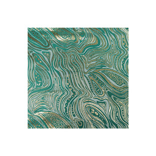 绿色金线欧式条纹混纺提花布料diy手工娃衣外套裙材料设计师面料