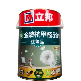 立邦竹炭金装抗甲醛5合1内墙面漆乳胶漆涂料家用环保耐擦洗优等品