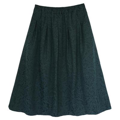 秋冬中长款a字文艺女棉麻半身裙