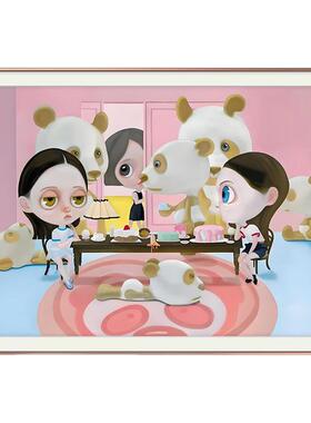NUTTSH ART新作刘颖版画潮流艺术挂画 3022年后探索奇妙世界