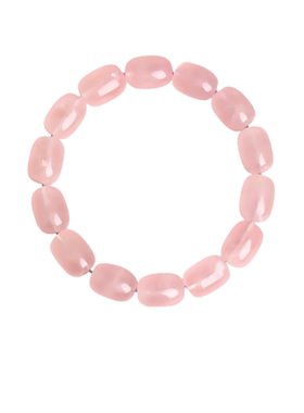 收藏级天然马粉水晶桃花手链女