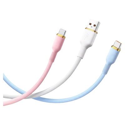 适用小米6A硅胶快充数据线USB转C