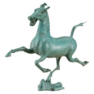 马踏飞燕马摆件工艺品纯铜仿古青铜器甘肃铜奔马客厅装饰开业礼品