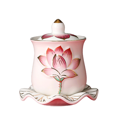 圆梦佳缘陶瓷供奉家用供水杯