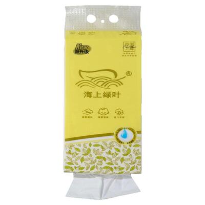 海上绿叶2080张悬挂式可湿水抽纸