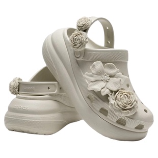 【泡芙花束】洞洞鞋配饰装饰配件鞋花适配于洞洞鞋鞋花骨白色鞋花