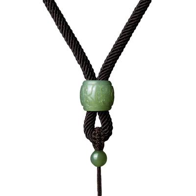 粗款青海玉挂件绳吊坠挂绳和田玉项链绳青海玉吊坠绳米可调绳正品