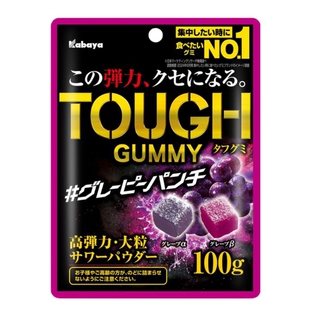 日本进口卡巴也高弹力kabaya软糖tough葡萄柠檬可乐水蜜桃橡皮糖
