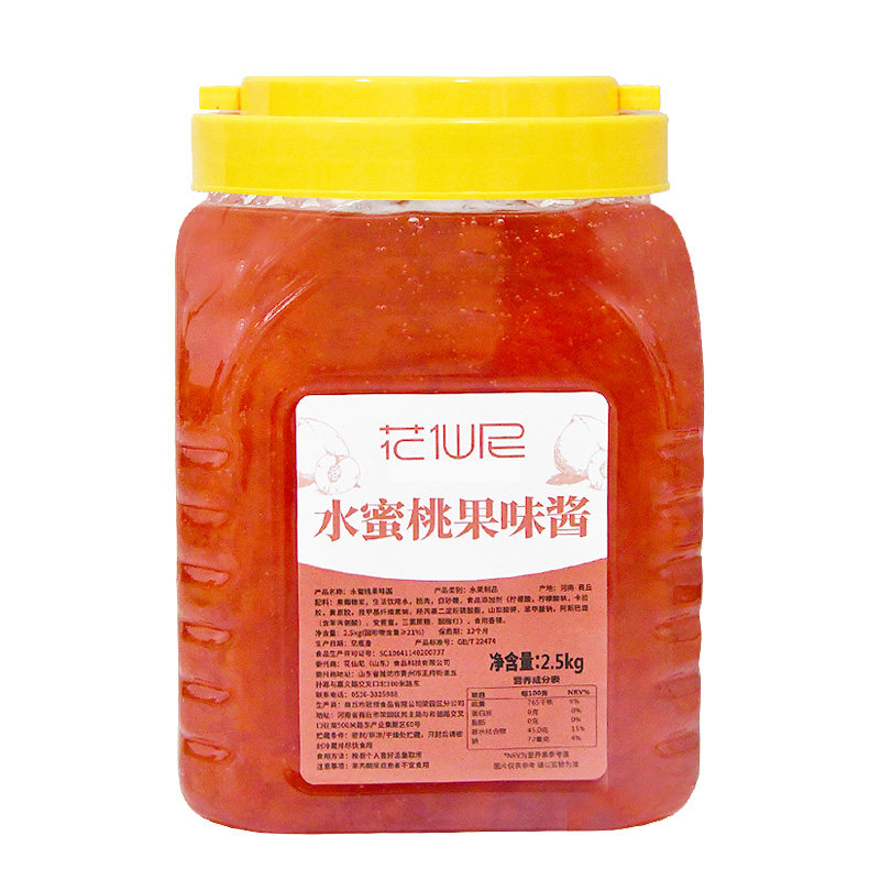 花仙尼水蜜桃冰粥奶茶原料果酱