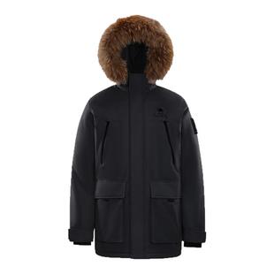 骆驼男装羽绒服冬季黑色短款鸭绒加厚面包服三防户外派克工装新款