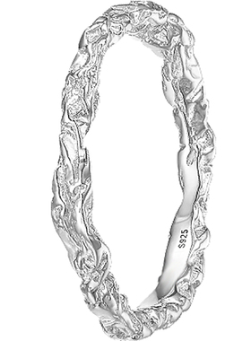 小众设计情侣戒指ARAI足银简约