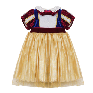 允儿妈女童艾莎公主裙白雪公主蓬蓬裙 宝宝夏季短袖连衣裙生日裙