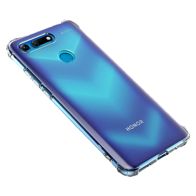 适用于荣耀v20手机壳透明防摔软
