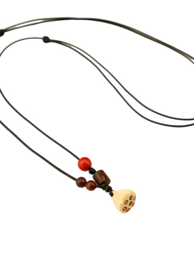 新中式国风气质项链小巧精致感毛衣链古风百搭民族风衣服挂件配饰