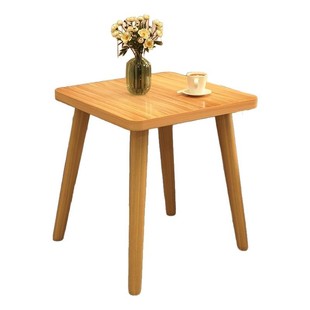 小方桌茶几桌子出租屋用小户型简易正方形实木腿阳台茶桌沙发边几