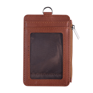 PU5卡位工作证拉链卡套零钱卡包工作牌识别证套吊牌胸卡挂脖胸牌吊绳ins风公交卡保护套学生饭卡校园门禁证件