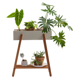 实木室内花架阳台置物架客厅高级感轻奢花盆托架落地式植物摆放架