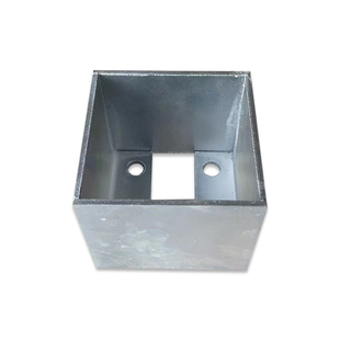 304不锈钢方管铝合金专用固定底座铁镀锌四方形立柱角码底座装饰